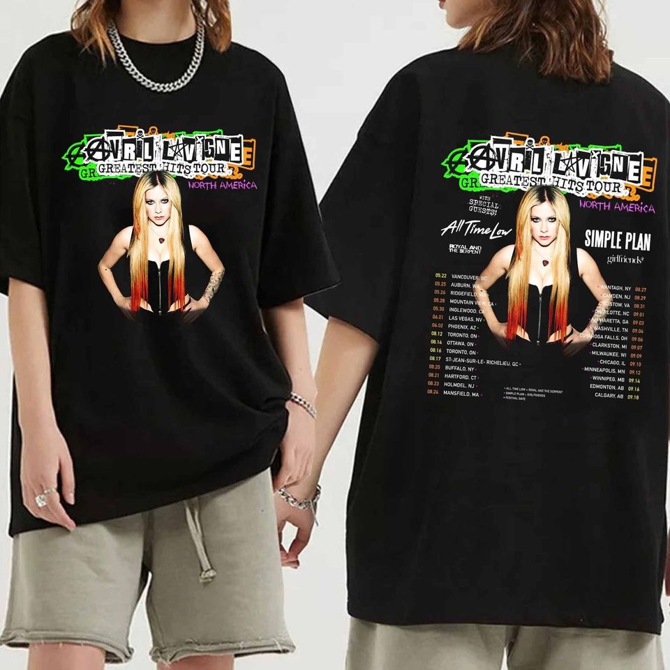 Avril Lavigne 2024 Tour Double Sided Shirt