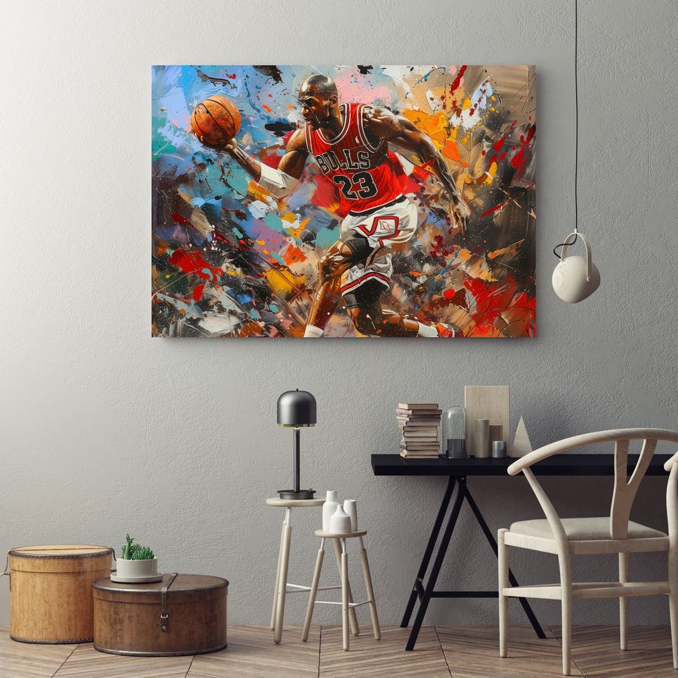 Michael Jordan Motivational Basketball Wall Art Poster