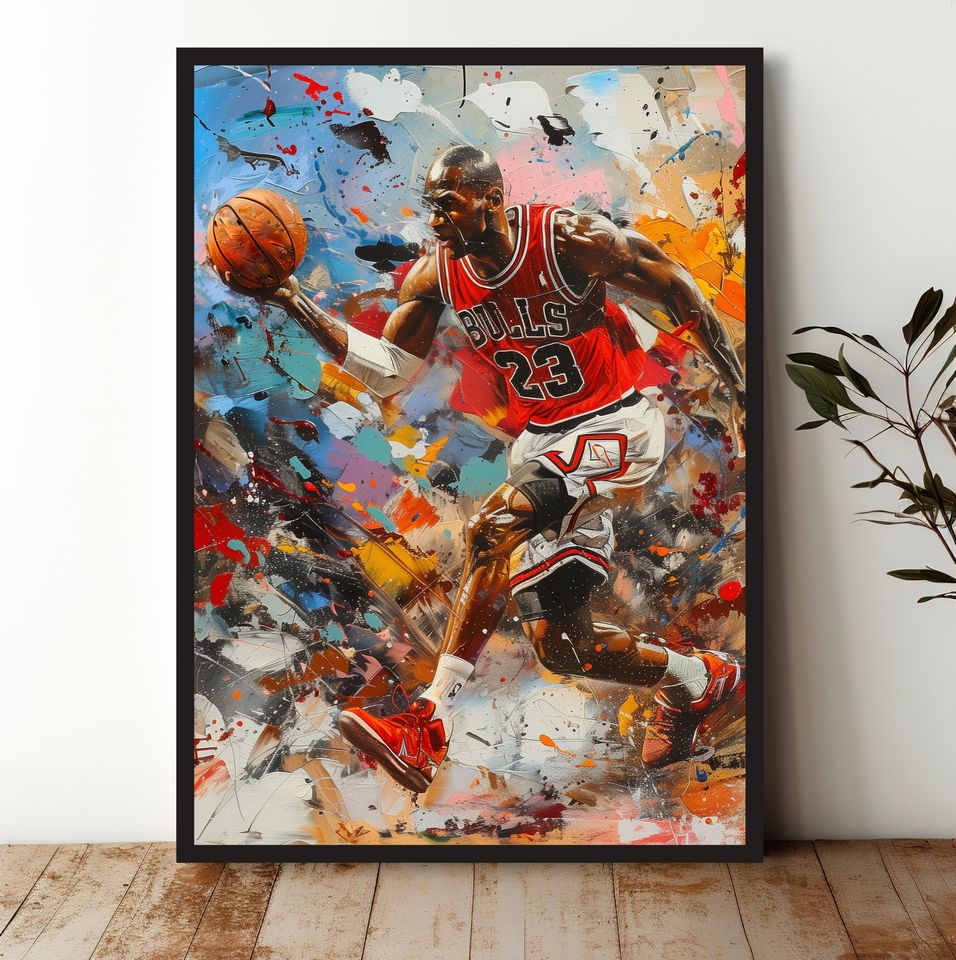 Michael Jordan Motivational Basketball Wall Art Poster