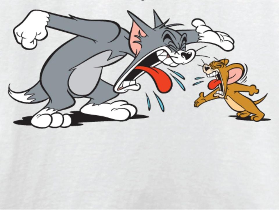Tom & Jerry Mens' Throwback T-Shirt