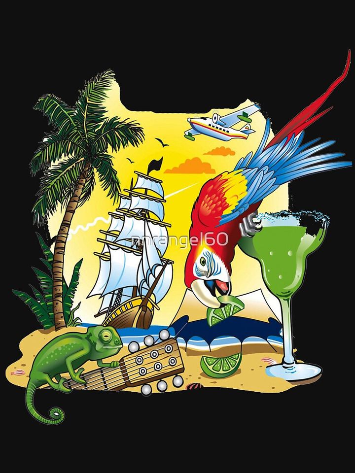 Jimmy Buffett designs tughic portir Racerback Tank Top