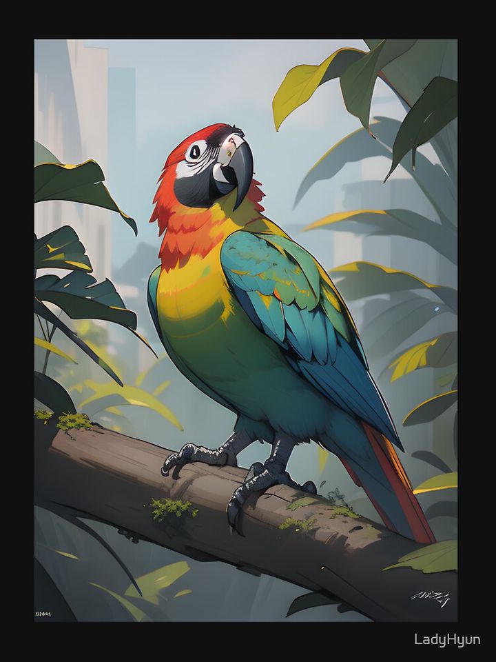 Parrot Racerback Tank Top, Jimmy Buffett Tank Tops