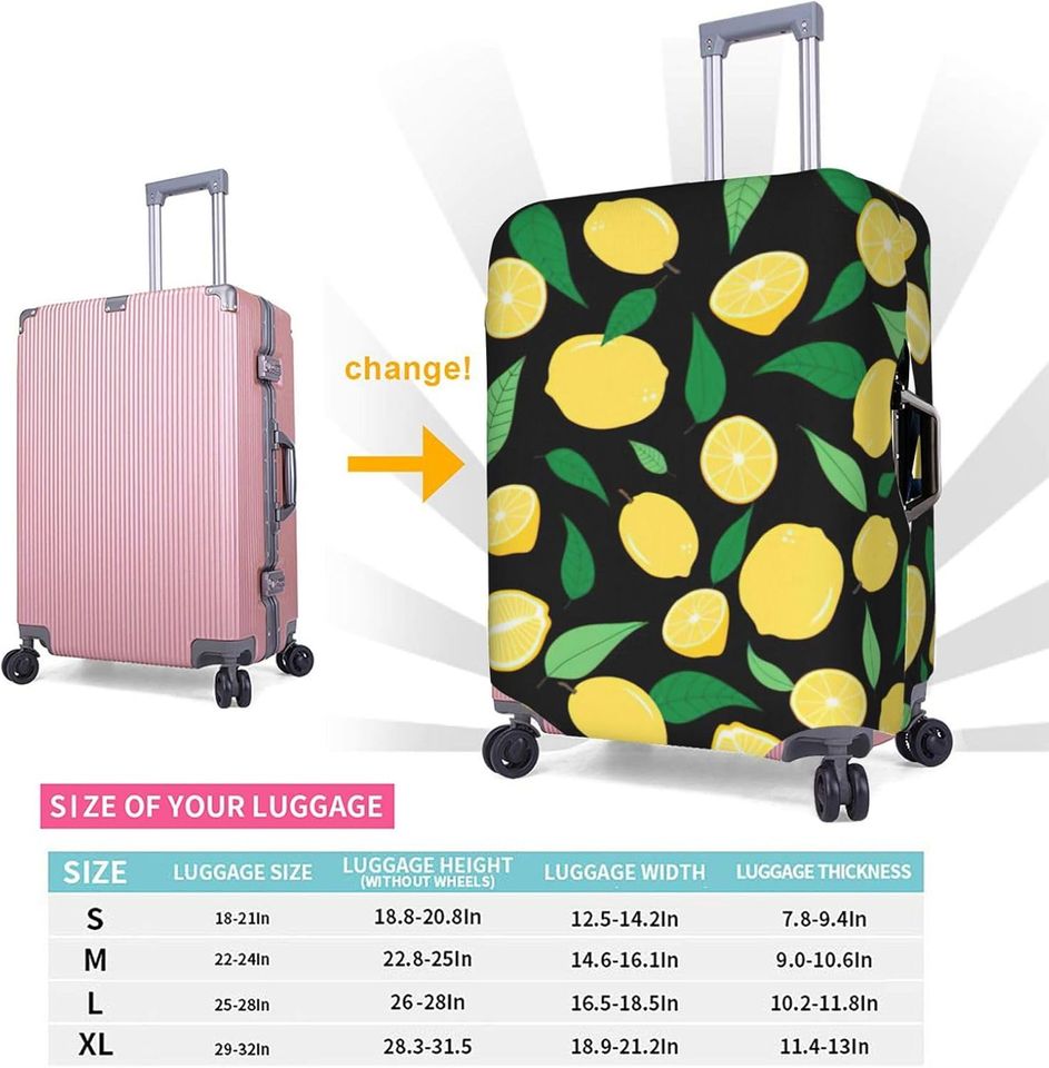 Lemon Theme Luggage, Fruit Merch