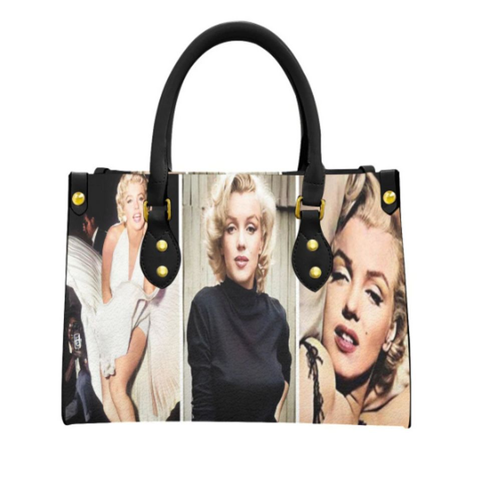 Marilyn Monroe "Collage" Leather Bag, Gift for Women