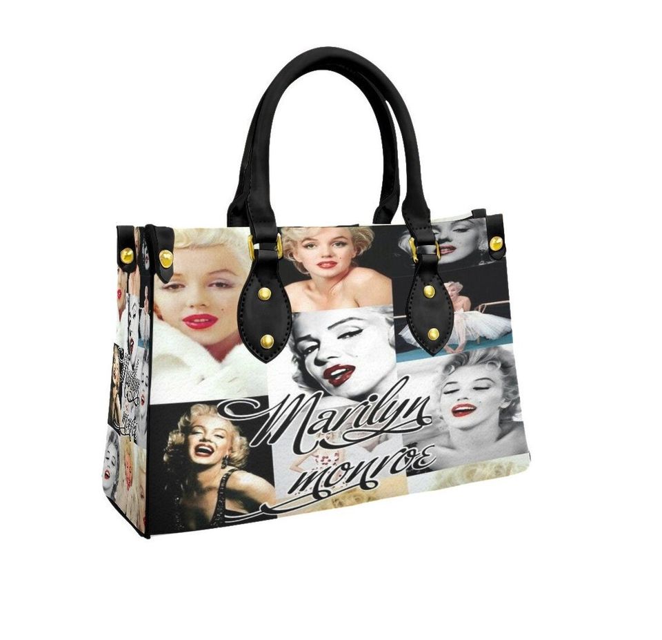 Marilyn Monroe "Collage" Leather Bag, Gift for Women