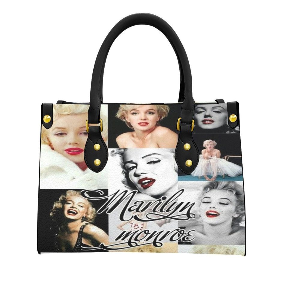 Marilyn Monroe "Collage" Leather Bag, Gift for Women