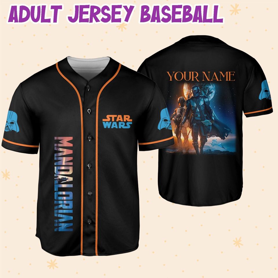 Personalize Starwar Mandalorian Baseball Jersey