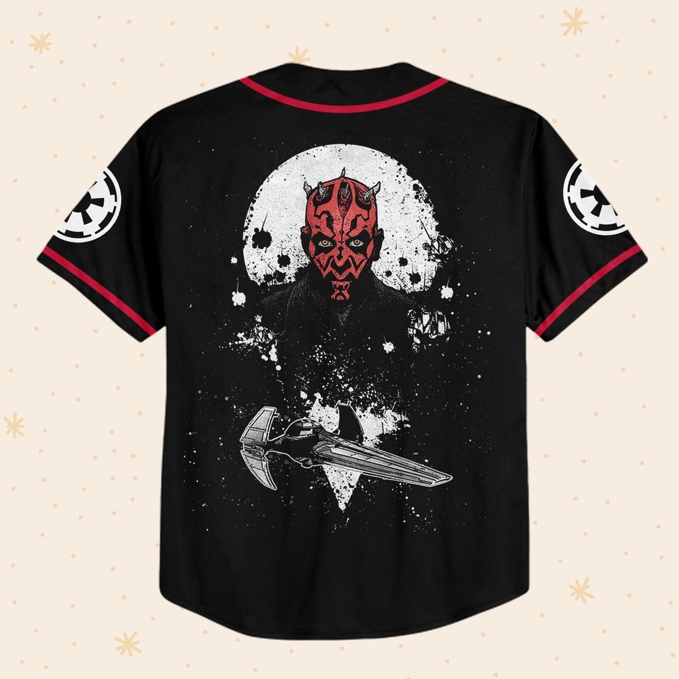 Personalize Starwar Darth Maul Scimitar Baseball Jersey
