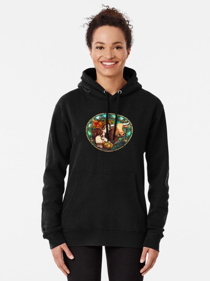 Taurus Zodiac Sign Pullover Hoodie