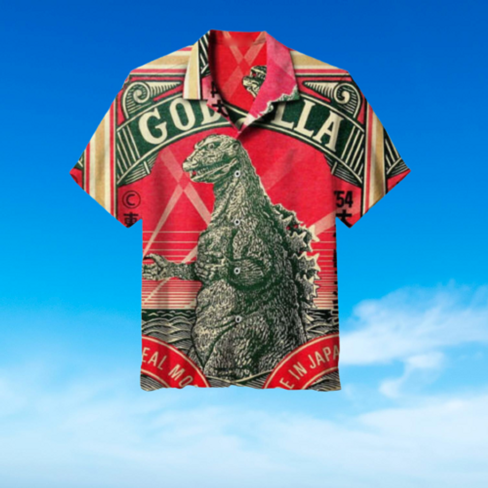 King Of Monster Toho god zilla Tropical Beach Hawaiian Shirt