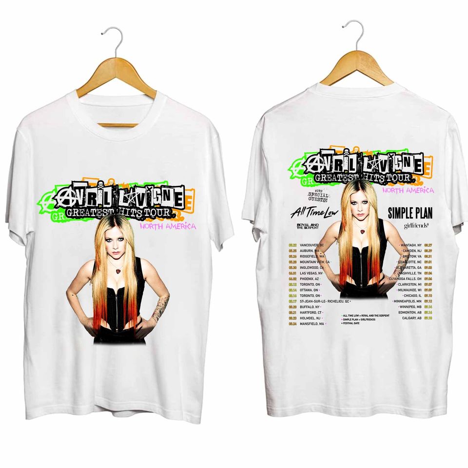 Avril Lavigne 2024 Tour Shirt, Avril Lavigne Fan Shirt