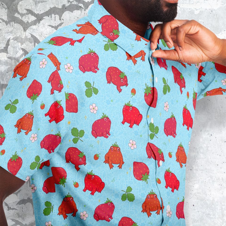 Enchanting Strawberry Toad Magical Button-Up