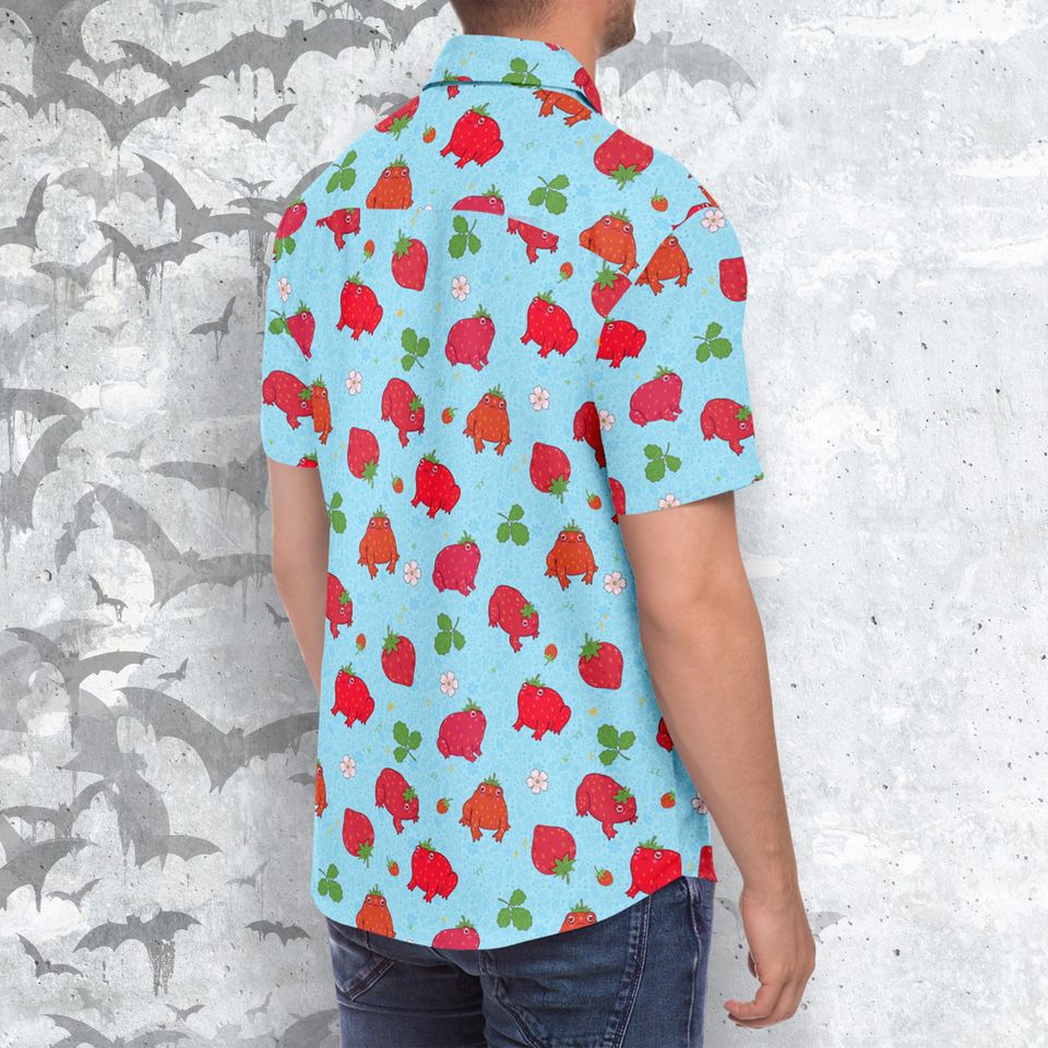 Enchanting Strawberry Toad Magical Button-Up