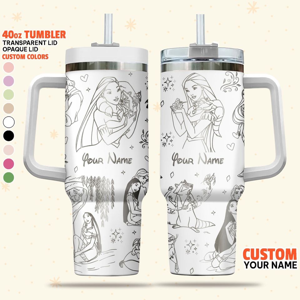Custom Disney Pocahontas 40oz Tumbler