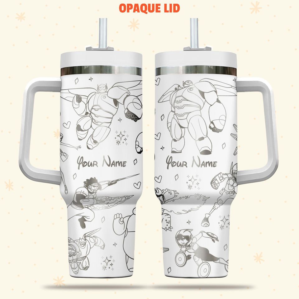 Custom Disney Big Hero Six Baymax 40oz Tumbler