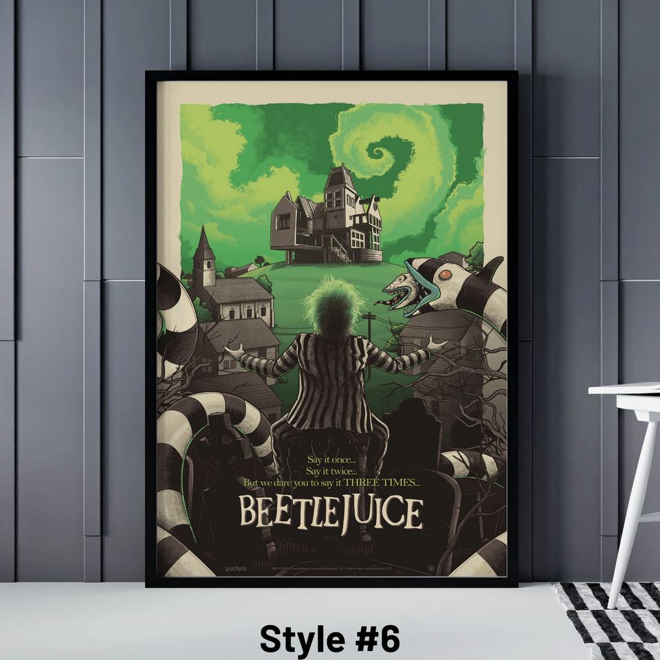 Beetlejuice Poster, 7 Different Beetlejuice Posters, Beetlejuice Movie