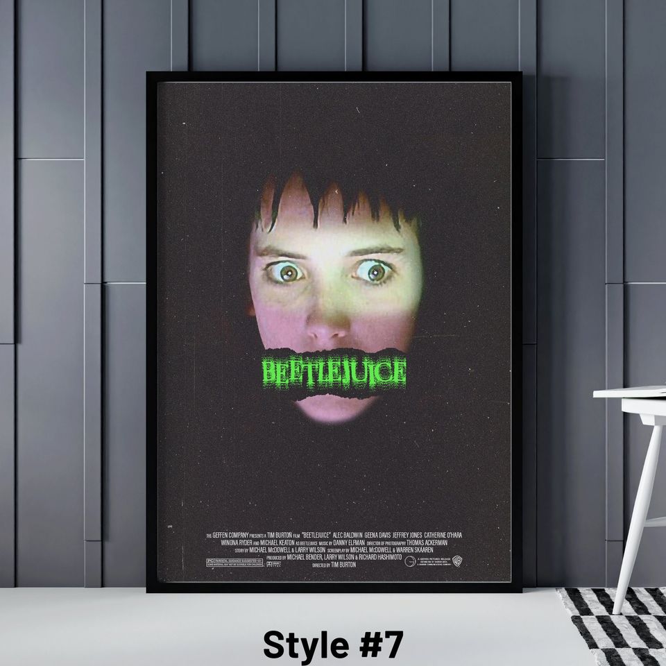 Beetlejuice Poster, 7 Different Beetlejuice Posters, Beetlejuice Movie