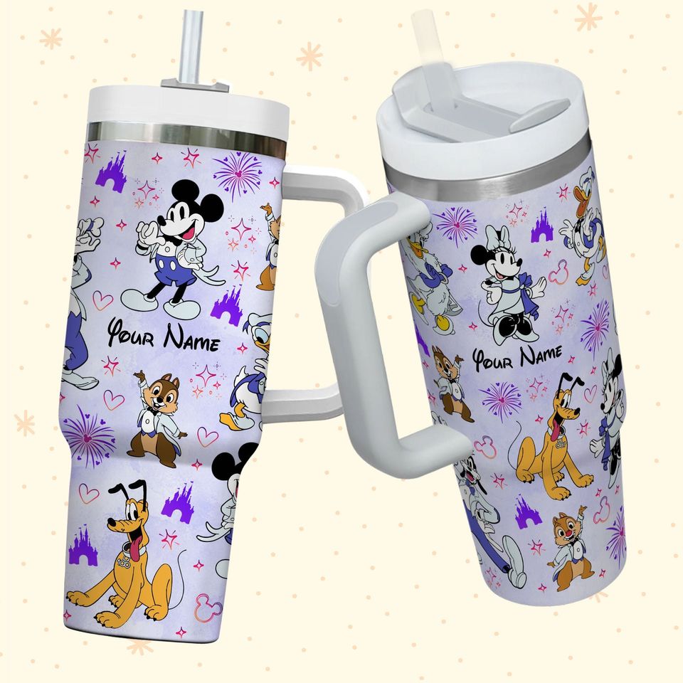 Personalized 100 Years Mickey And Friends Disney Tumbler