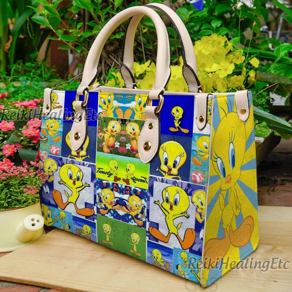 Tweety Bird Vintage Leather Handbag