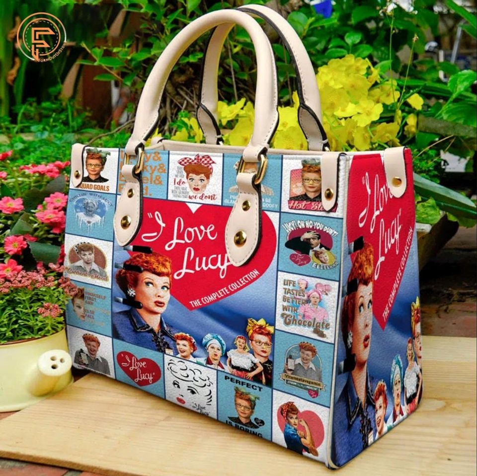 I Love Lucy Vintage Leather Handbag