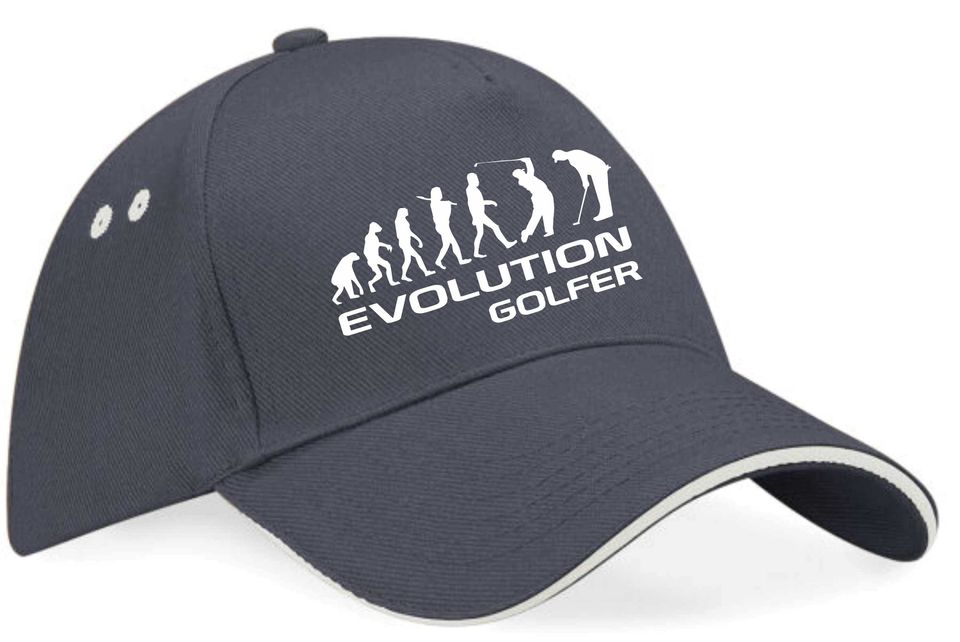 Evolution Of A Golfer Baseball Cap
