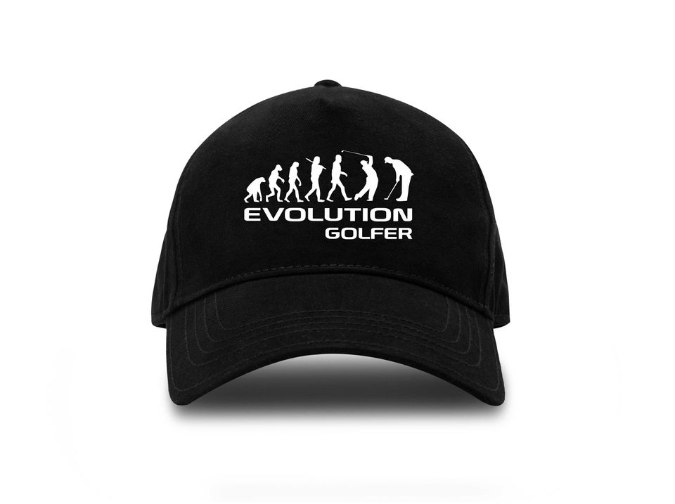 Evolution Of A Golfer Baseball Cap