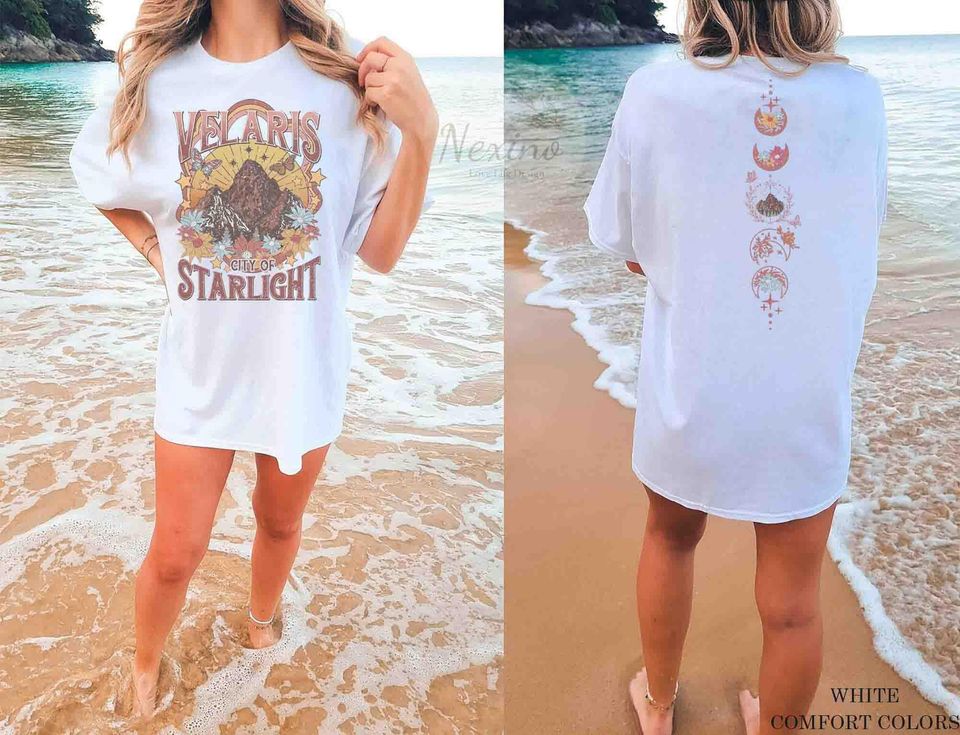 Velaris City Of Starlight ACOTAR Two-Sided Tee