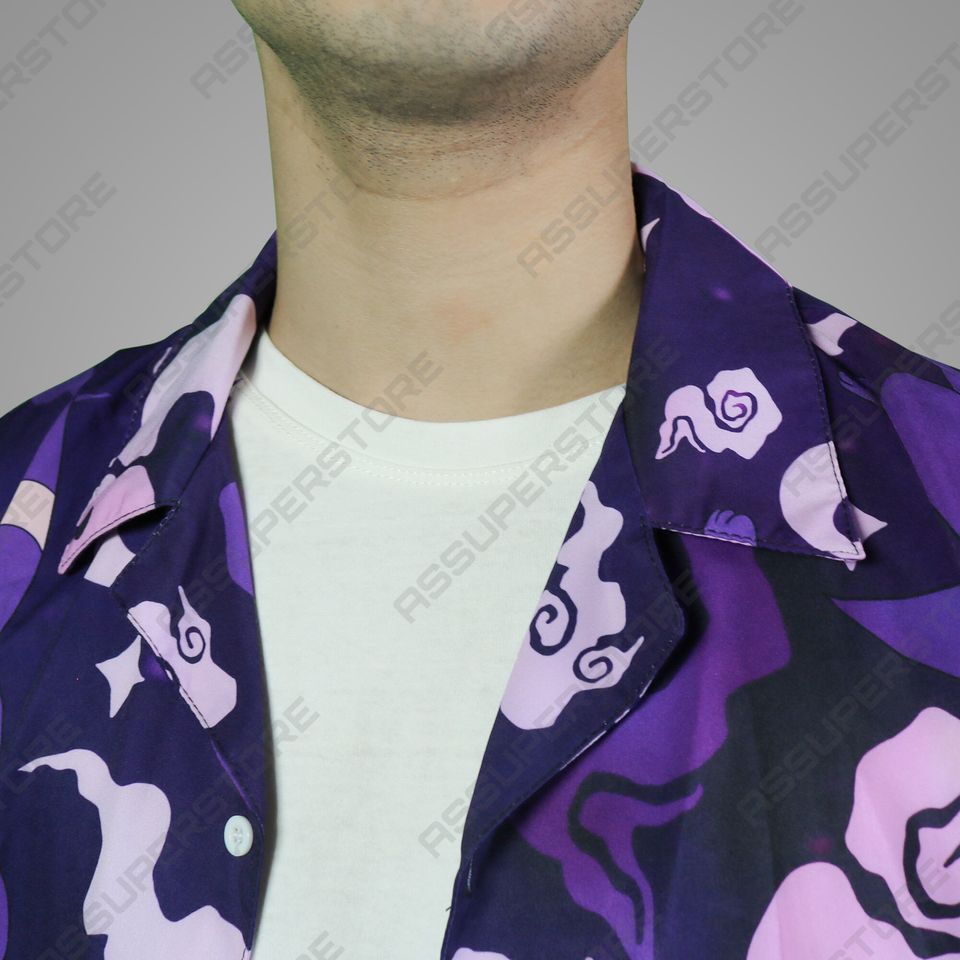 Espeon Umbreon Hawaiian Button Up Shirt Espeon Hawaiian