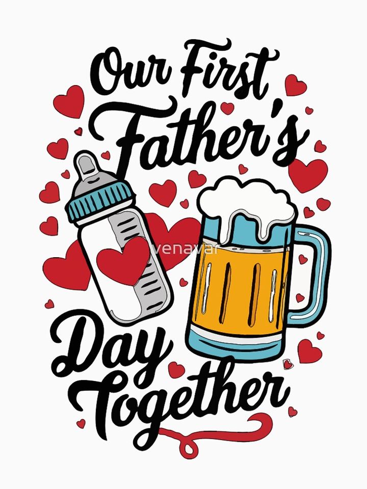 Funny Dad And Son Our First Fathers Day Together T-Shirt