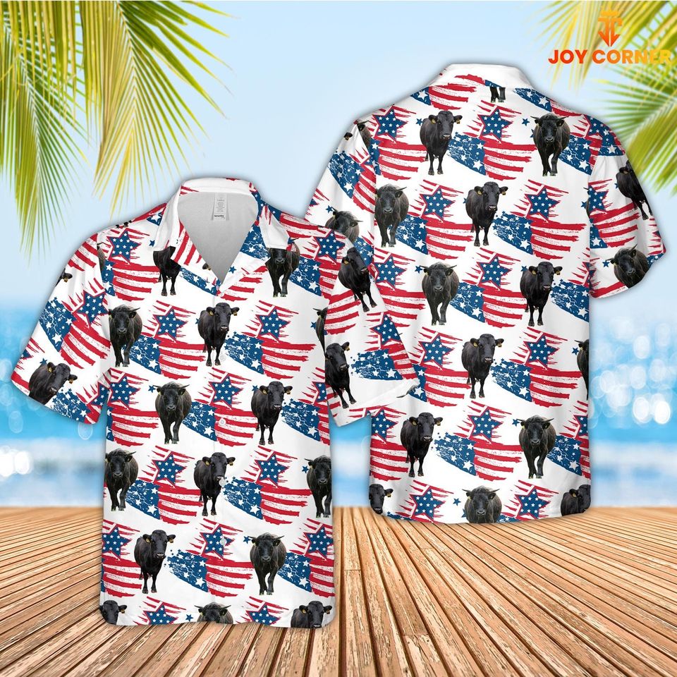 Unijames Dexter Happy Flag 3D Hawaiian Shirt
