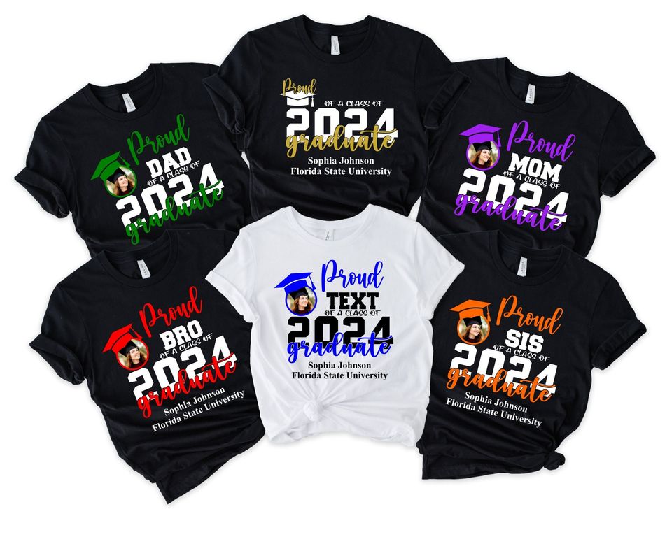 Personalized 2024 Garduation Matching Shirt, Personalized Graduation Shirt