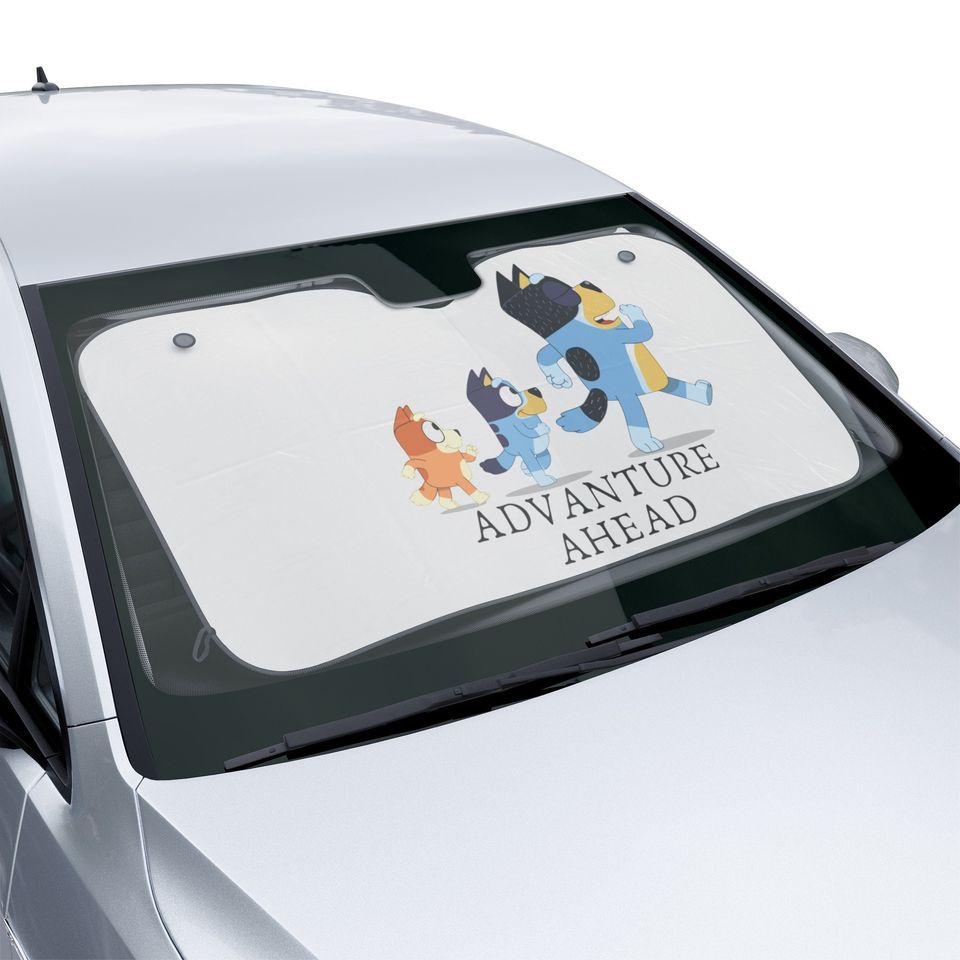 BlueyDad on a adventure Car Sun Shades