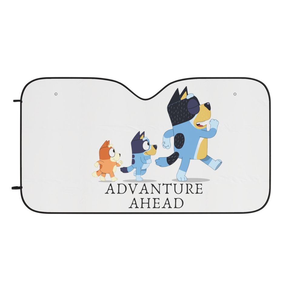 BlueyDad on a adventure Car Sun Shades