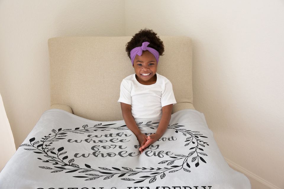 Personalized Wedding Blanket , Anniversary Blanket, Couple