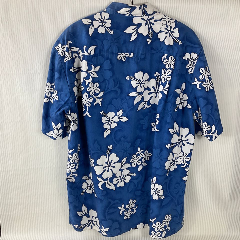 Genuine Pacific Legend Apparel Retro White Hibiscus Hawaiian