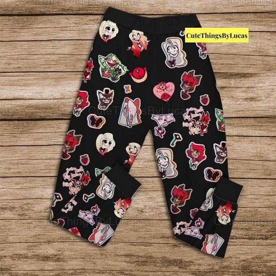 Womens Pajamas, Hazbin Hotel Pajamas Set