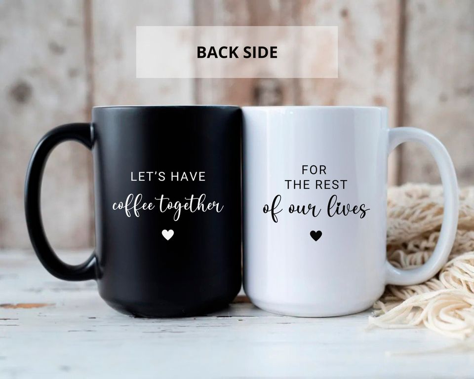 Personalized Wedding Mugs, Couples Ceramic Mugs