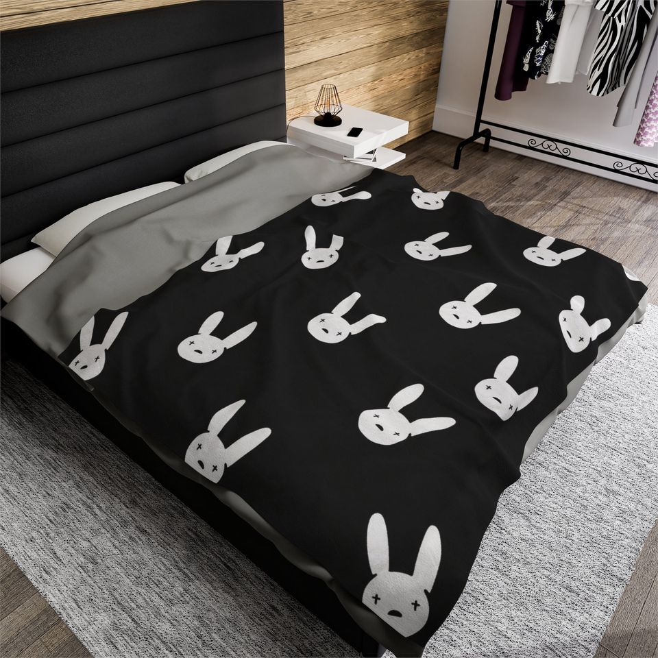 Bad Bunny throw blanket, Bad Bunny Merch