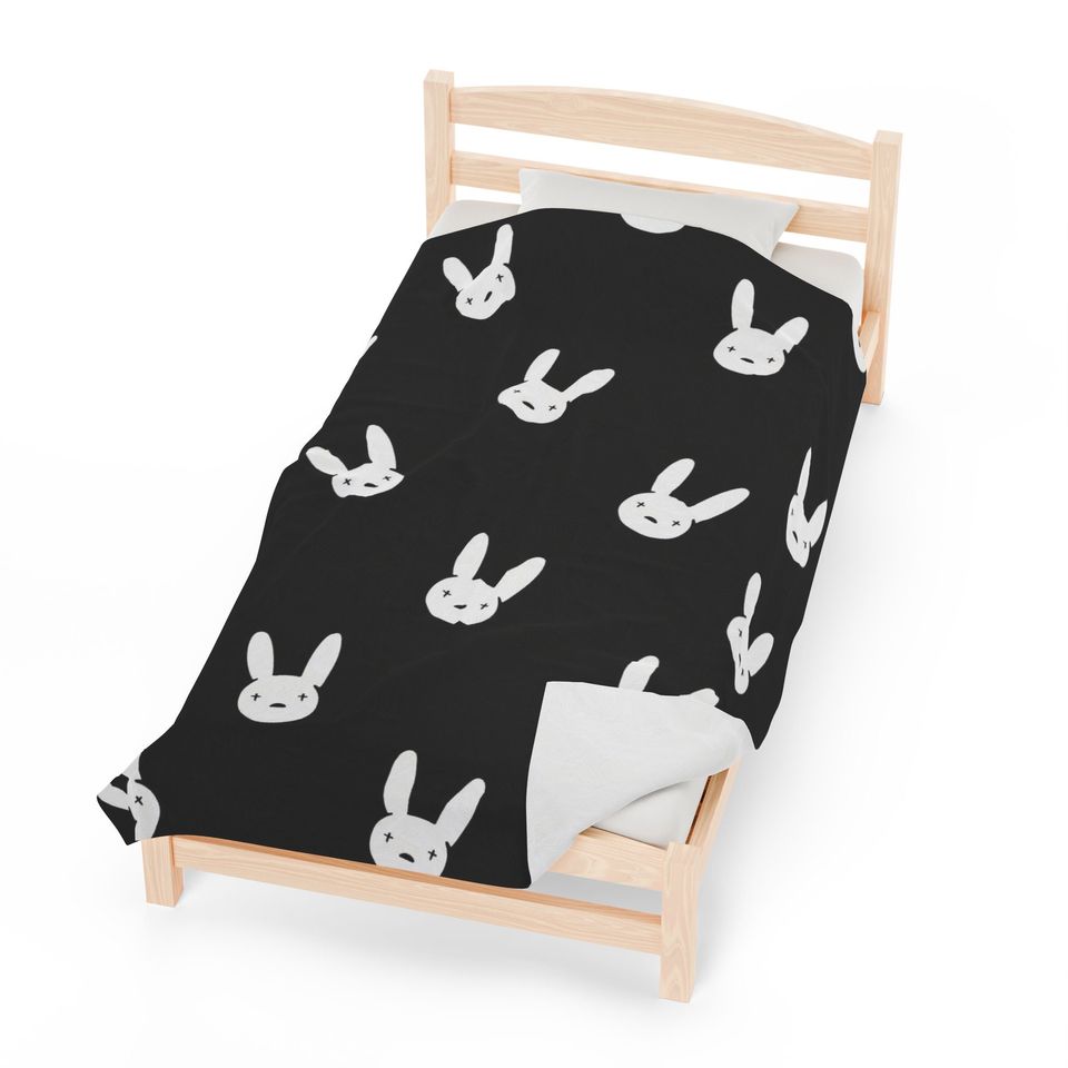 Bad Bunny throw blanket, Bad Bunny Merch