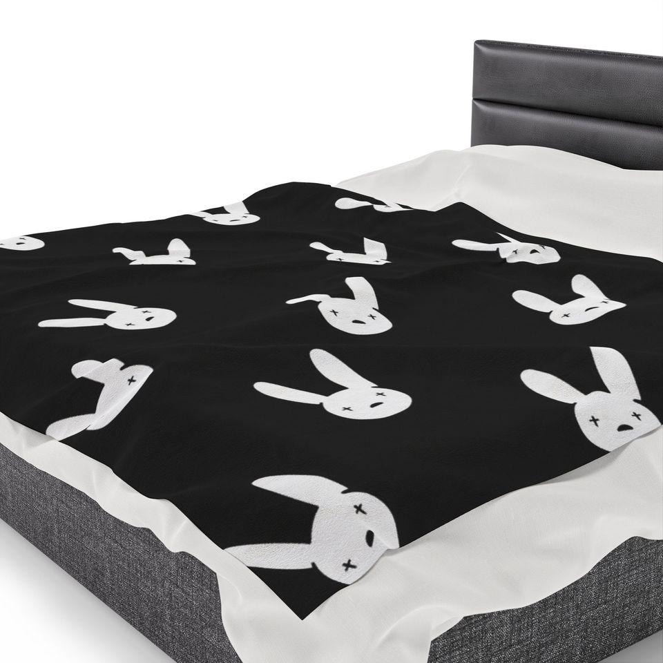Bad Bunny throw blanket, Bad Bunny Merch