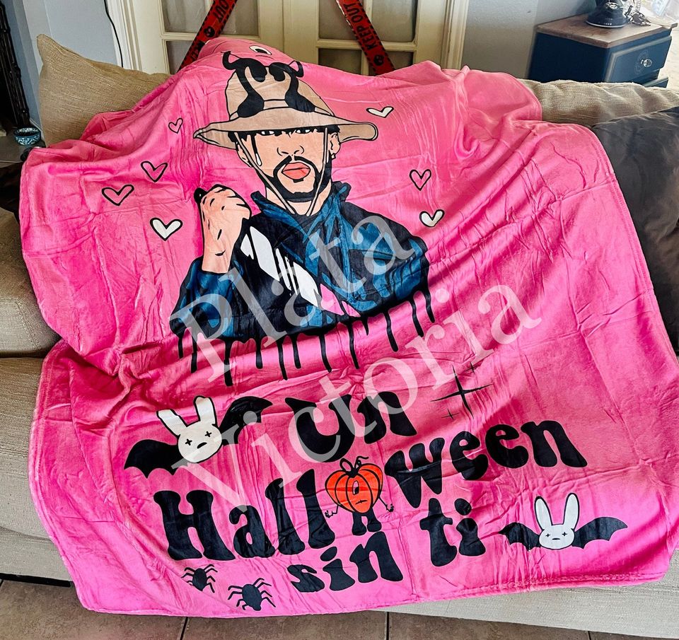 Bad bunny throw blanket, Bad Bunny Merch