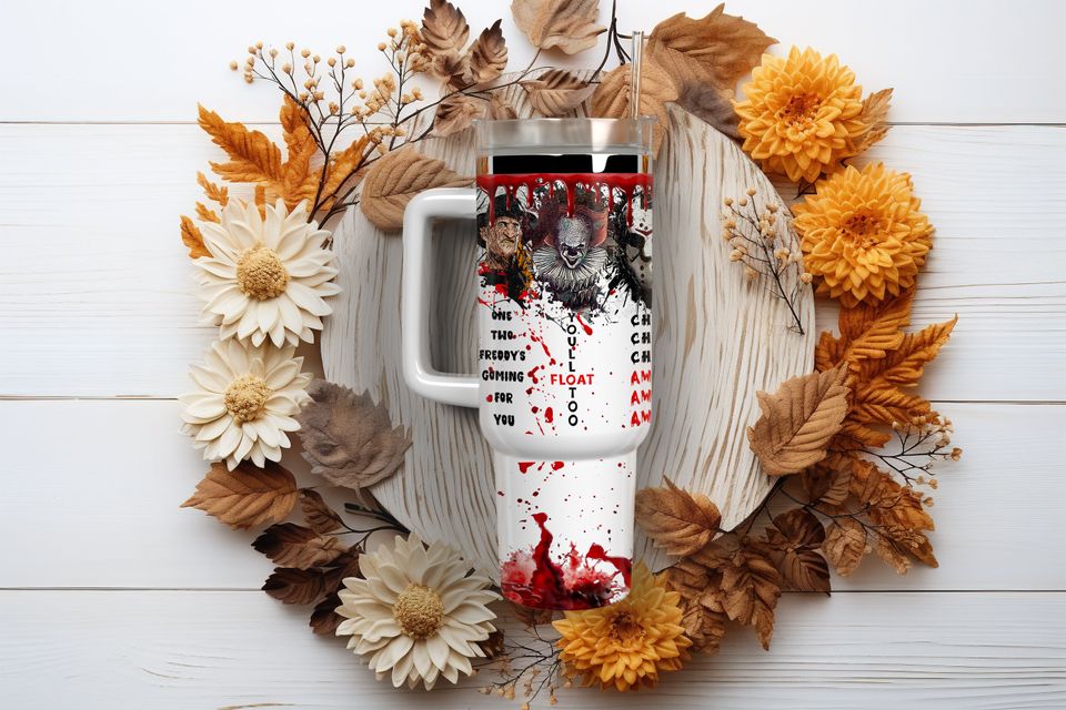 Chucky Halloween Characters Tumbler 40 oz With Handle