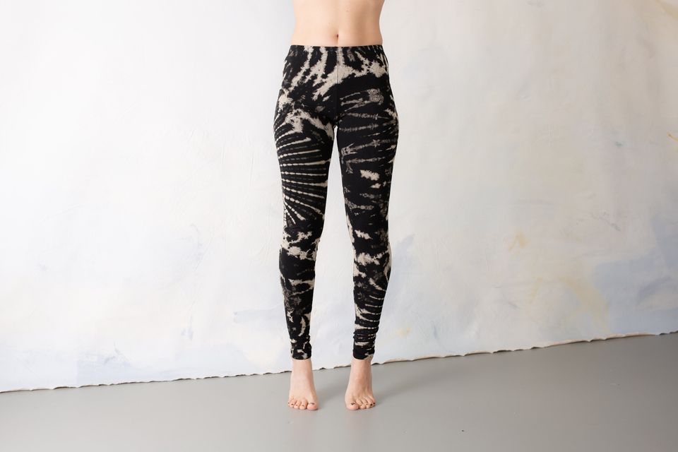 LEGGINGS with an abstract floral Pattern - Batik, Tie-Dye Leggings
