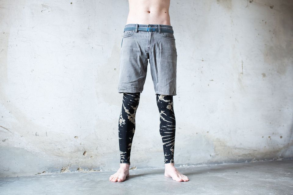 LEGGINGS with an abstract floral Pattern - Batik, Tie-Dye Leggings