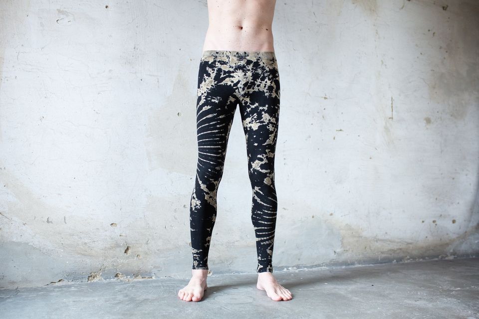 LEGGINGS with an abstract floral Pattern - Batik, Tie-Dye Leggings