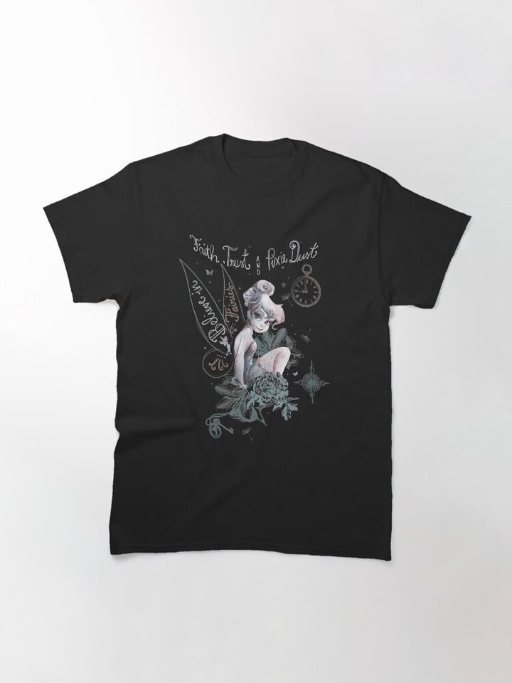 Peter Pan Tinker Bell Believe Drawing Graphic Unisex T-Shirt