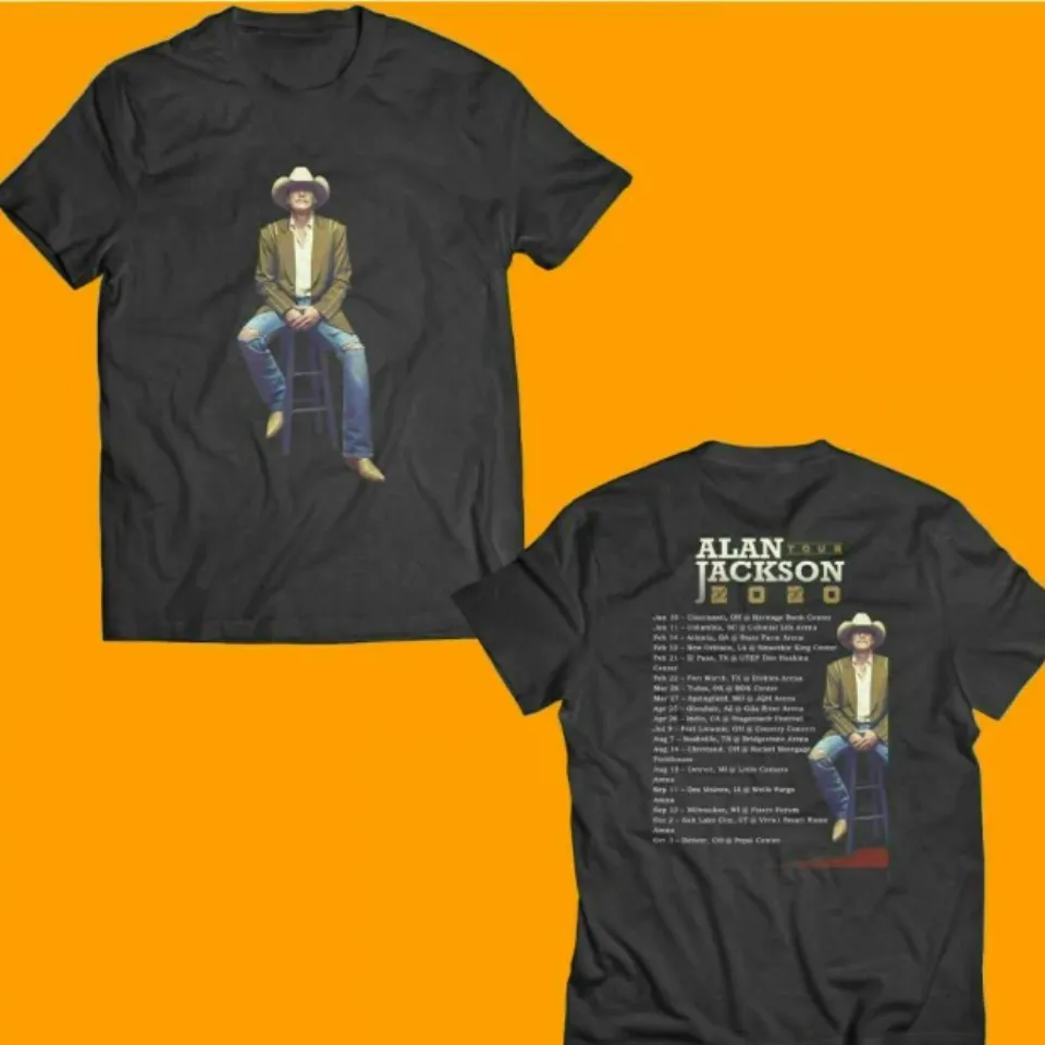 Alan Jackson t shirt, mom gift, GIFT dad, double side, art