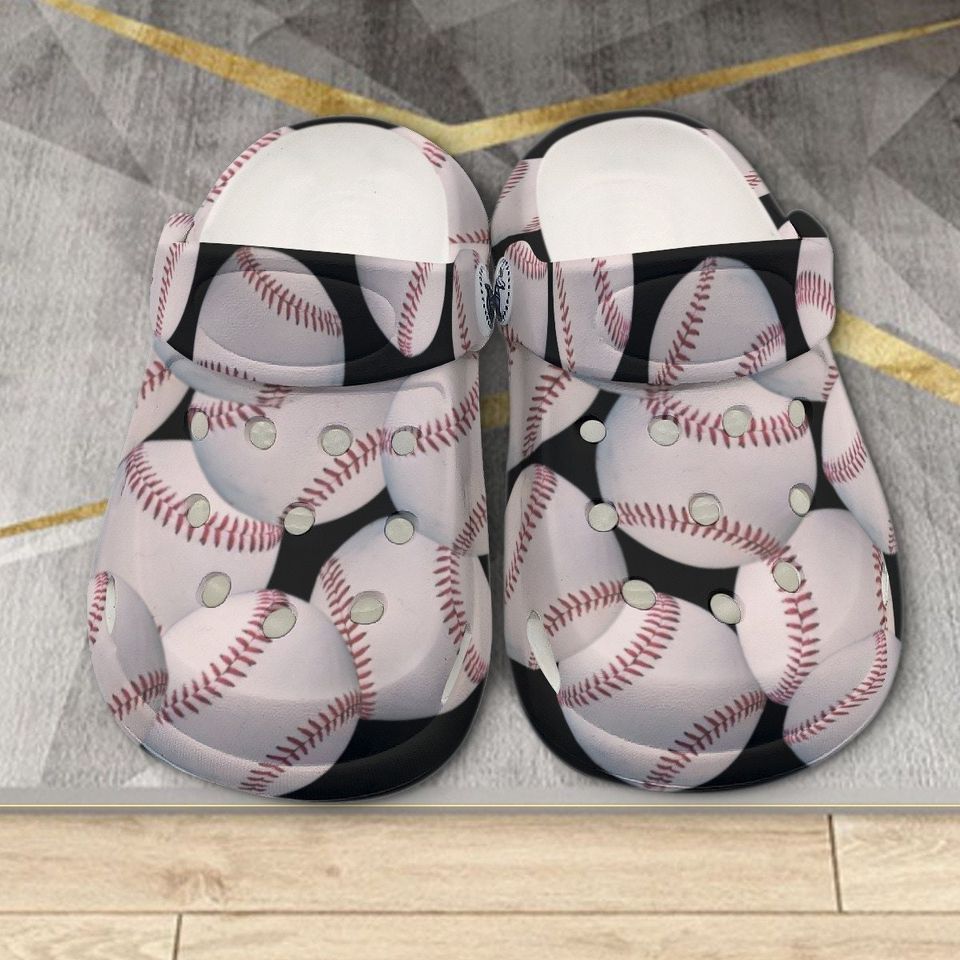 Baseball All Over Print Classic Clogs