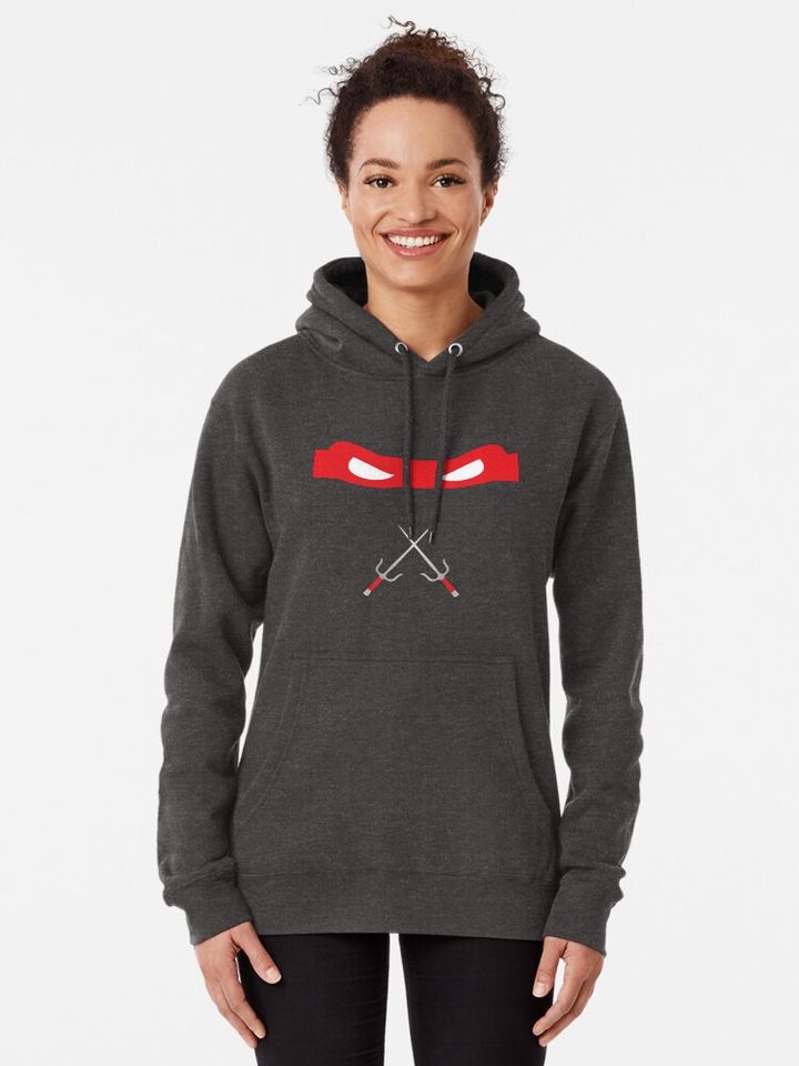 Red Ninja Turtles Raphael Pullover Hoodie