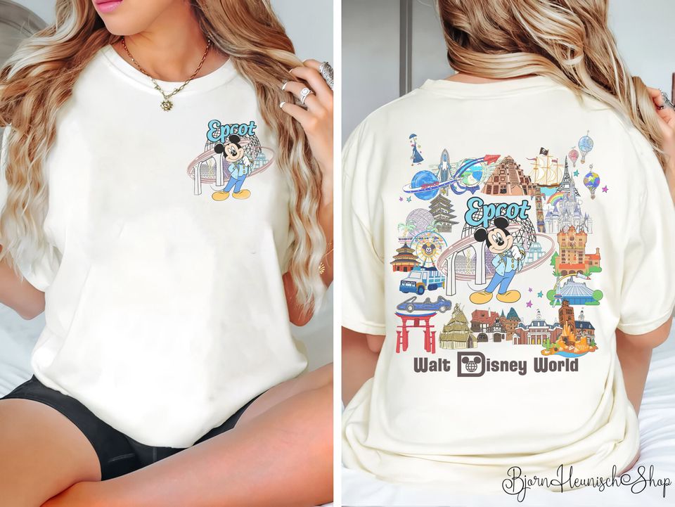 Epcot Mickey Two-Sided Shirt, Epcot  Shirt, Epcot Center Shirt, Epcot Countries